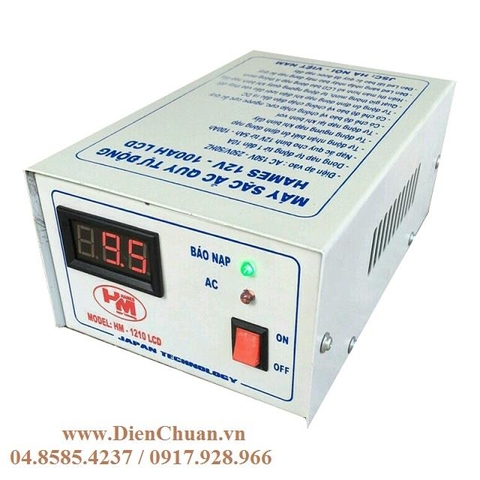 Máy nạp (sạc) ắc quy tự động Hames 12V-100Ah HM1210 LCD ( Sạc HAMES 12V-10A/ 100AH HM-1210LCD/SM)