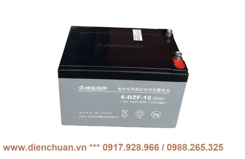 Bình ắc quy xe đạp điện Trung Quốc 12V-12Ah 6-DZF-12