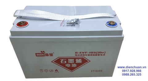 Ắc quy 6-EVF-105 (12V 105Ah ) bình Gel xả sâu dùng cho xe điện- Solar, hàng nội địa Trung Quốc