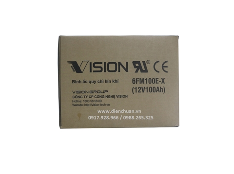 Ắc quy Vision 12V-100Ah 6FM100E-X