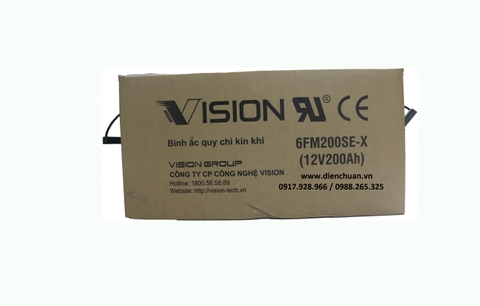 Ắc quy Vision 12V-200Ah 6FM200SE-X