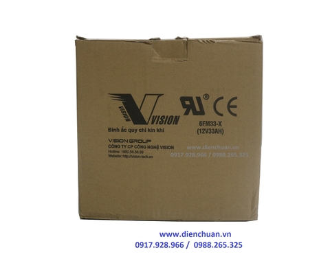 Ắc quy Vision 12V-33Ah 6FM33X