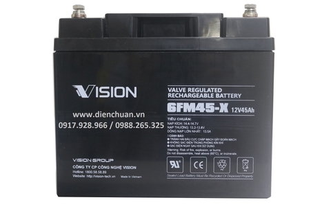 Ắc quy Vision 6FM45-X ( 12V 45Ah )