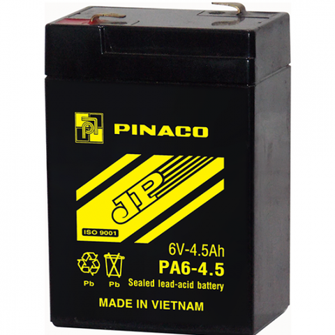 Ắc quy Pinaco Đồng Nai 6V 4.5Ah PA6-4.5
