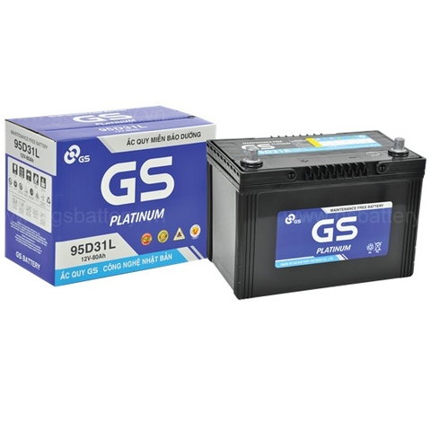 Ắc quy khô GS 12V 80Ah GS95D31L