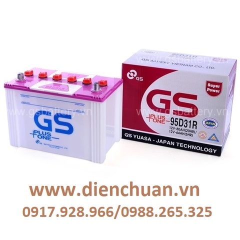 Ắc quy GS 12V 80Ah 95D31R