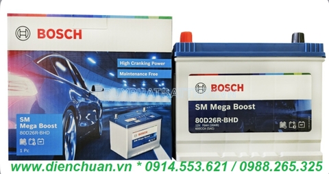 Ắc Quy BOSCH 12V-70Ah 80D26R