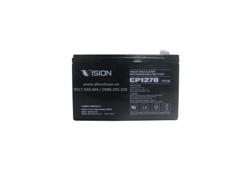 Ắc quy Vision 12V-7Ah CP1270