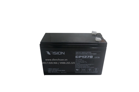 Ắc quy Vision 12V-7Ah CP1270