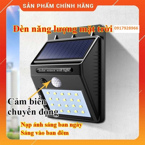 Đèn led cảm biến năng lượng mặt trời