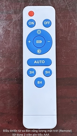 Remote- Điều khiển từ xa đèn năng lượng mặt trời