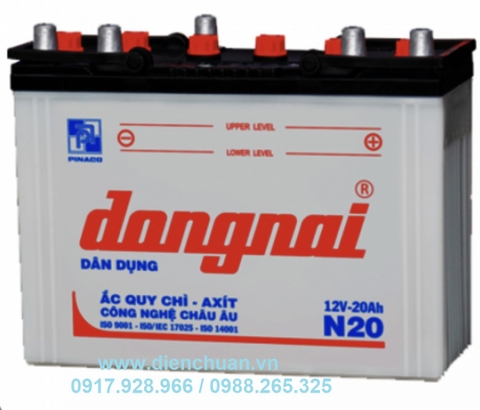 Ắc quy Đồng Nai 12V 20Ah N20