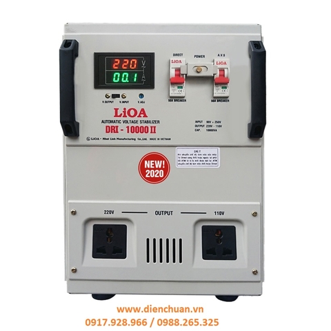Ổn áp LIOA DRII-10000II ( 10KVA/10000VA 50V-250V)