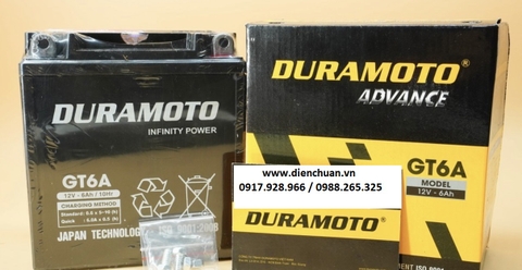 Ắc quy xe máy 12V 6ah Duramoto GT6A