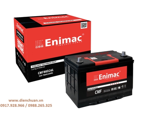 Ắc quy Enimac CMF80D26R/L (12V 70Ah)