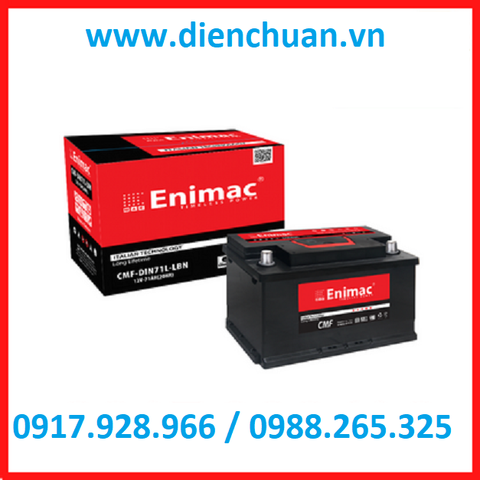 Ắc quy Enimac DIN75 LBN ( 12V 75Ah)