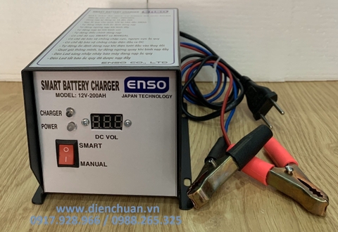 Sạc ắc quy tự động Enso 12V 200Ah