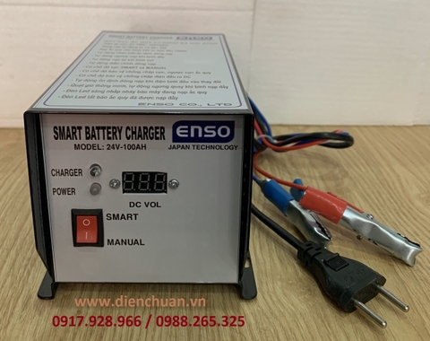 Sạc ắc quy tự động Enso 24V 100Ah