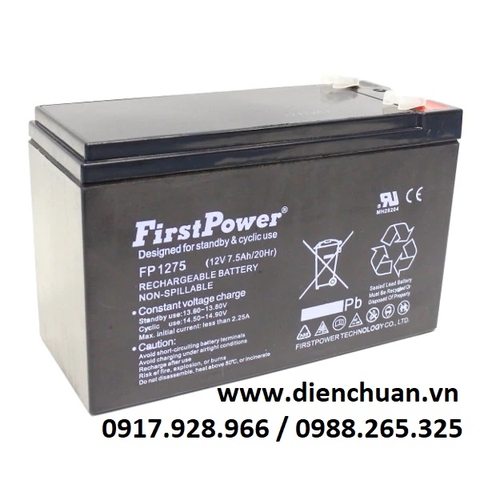 Ắc quy First Power 12V 7.5ah FP1275