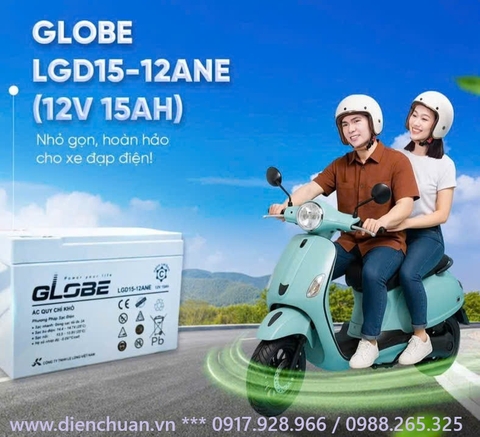 Ắc quy Globe 12V-15Ah LGD15-12ANE