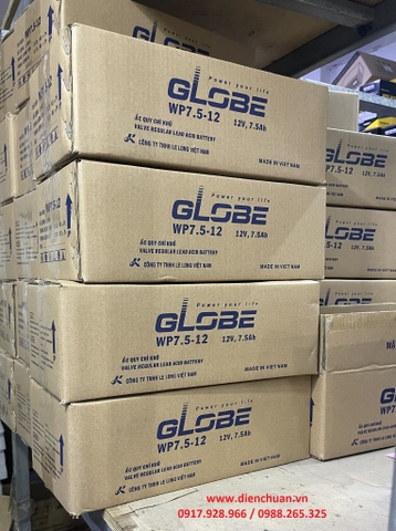 Bình ắc quy Globe 12V-7.5Ah WP7.5-12