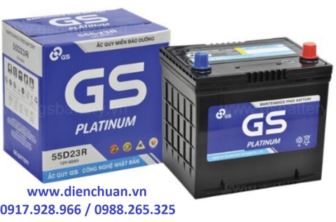 Ắc quy khô GS 12V 60Ah 55D23R