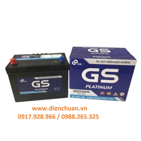 Bình ắc quy GS 80D26R 12V 70Ah