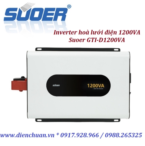 Bộ hoà lưới bám tải điện 1200VA- inverter hoà lưới 1.2KVA Suoer GTI-D1200VA
