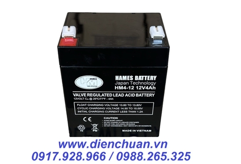Ắc quy 12V-4Ah HAMES HM4-12