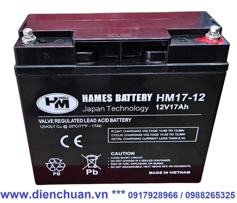Ắc quy 12V-17Ah HAMES HM17-12