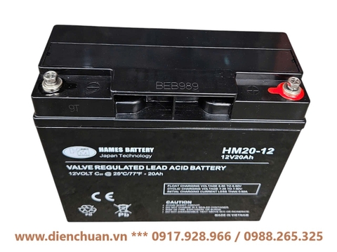 Ắc quy 12V-20Ah Hames HM20-12