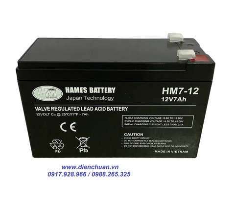 Ắc quy HAMES 12V-7Ah HM7-12