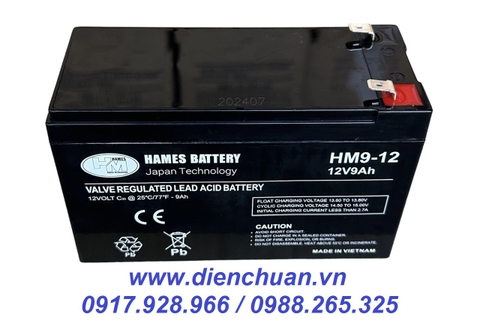 Ắc quy 12V-9Ah HAMES HM9-12