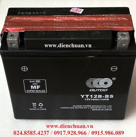 Ắc quy xe máy YTX12B-BS 12V 10Ah/10HR