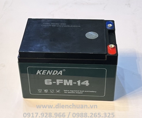 Ắc quy Kenda 6-DZF-14 / 6-FM-14 ( 12V 14Ah)