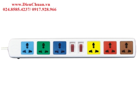Ổ cắm kéo dài đa năng Lioa 6D52WN