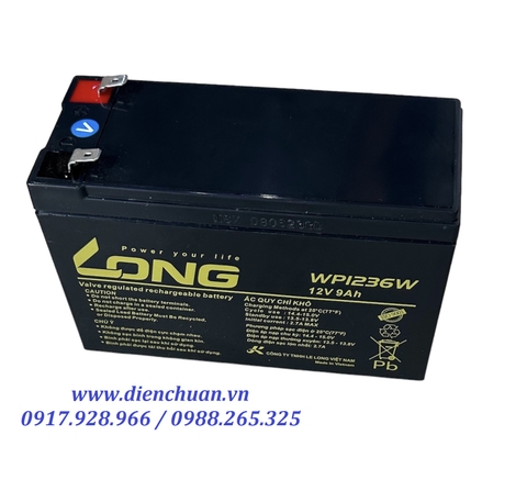 Ắc quy Long WP1236W ( 12V 9Ah)