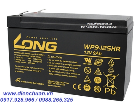Ắc quy Globe 9Ah-12V (WP9-12) - chuyển đổi thành Long 12V-9ah WP1236W /Long WP9-12SHR