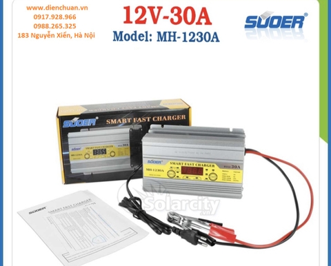 Máy sạc (nạp) ắc quy tự động Suoer 30A 12V  MH-1230A