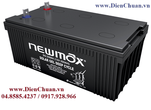 Ắc quy viễn thông Newmax 12V 200Ah SG 2000H