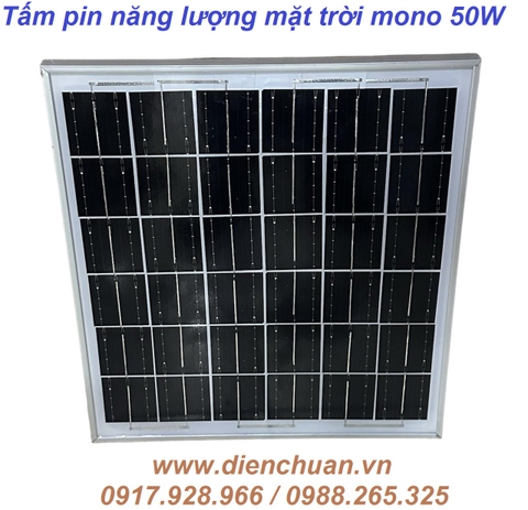 Tấm pin năng lượng mặt trời mono 50W (TYPE-SS50M)