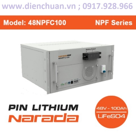 Ắc quy/ pin Lithium Narada 48V-100Ah Model: 48NPFC100