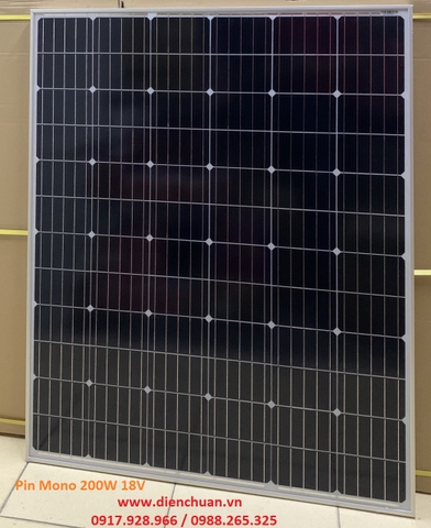Tấm pin năng lượng mặt trời Mono 200W 18V ESG-200M Top A tốt nhất