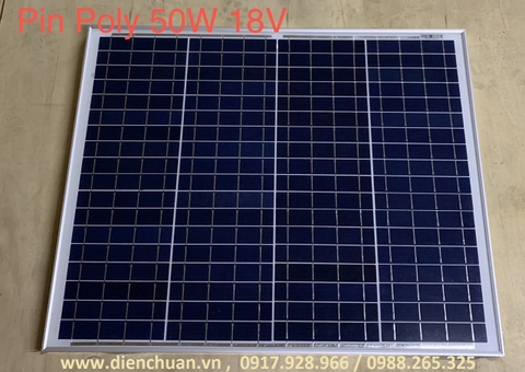 Tấm pin năng lượng mặt trời Poly 50W 18W ESG-050P
