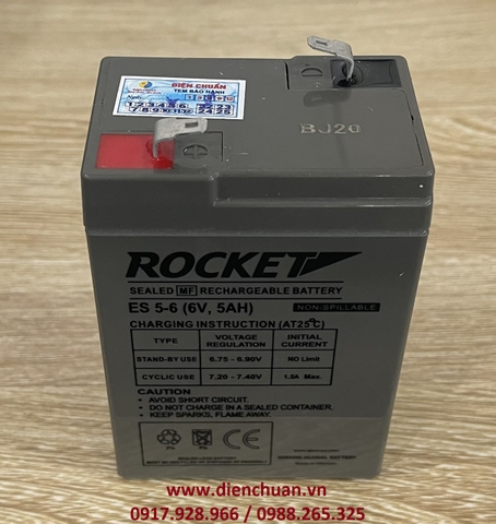 Ắc quy Rocket ES5-6 (6V 5AH )