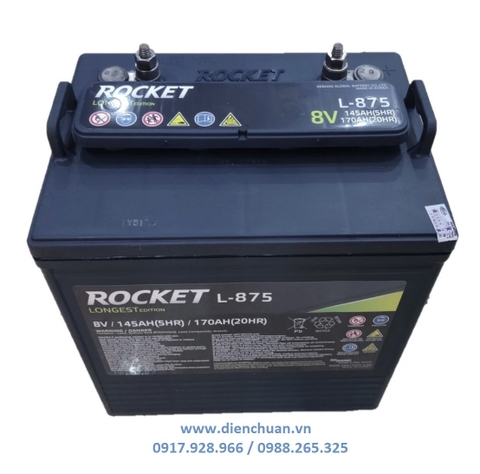 Ắc quy xe điện Rocket 8V-170Ah L-875