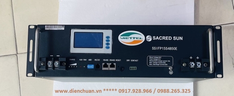 Ắc quy/ Pin Lithium- Ion SACRED SUN 48V 50Ah ( Model: SSIFP15S4850E )