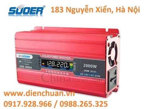 Kích điện ắc quy 12V 2000W Suoer SDB-2000A