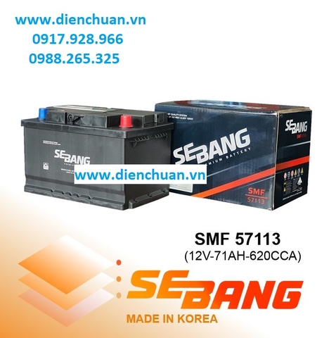 ẮC QUY SEBANG SMF 57113 (12V-71AH)