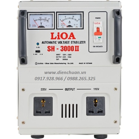 Ổn áp Lioa SH-3000II 3KVA (3000VA) 150V-250V